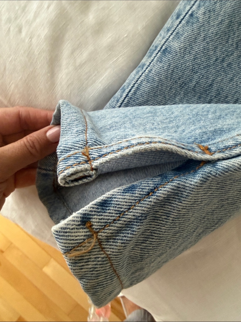Ganni Light Blue Straight Leg Jeans - Picture 8 of 8